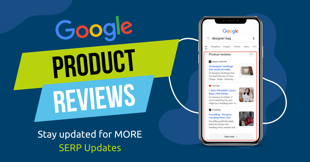 Google SERP Features - Product Reviews