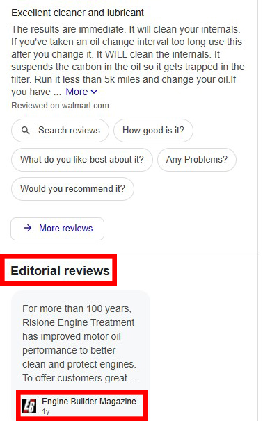 rislone engine treatment - editorial reviews