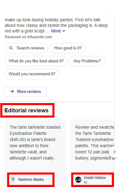 tarte toasted palette - editorial reviews