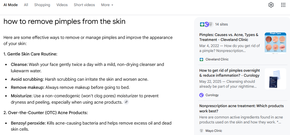 health & wellness - google ai mode