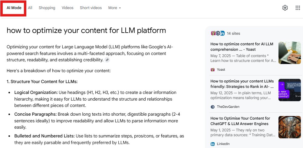 how to - google ai mode