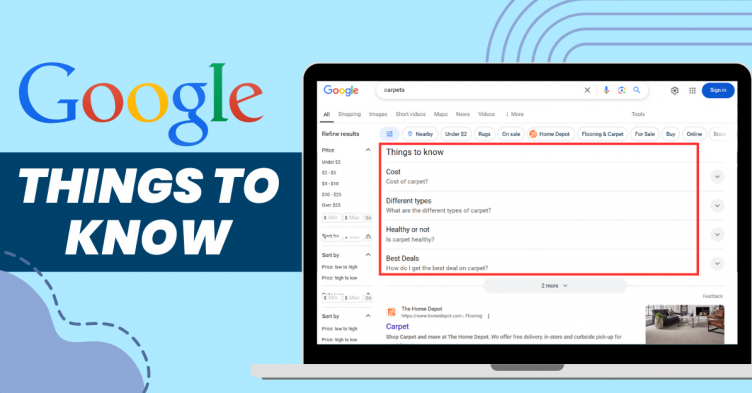 things to know serp feature