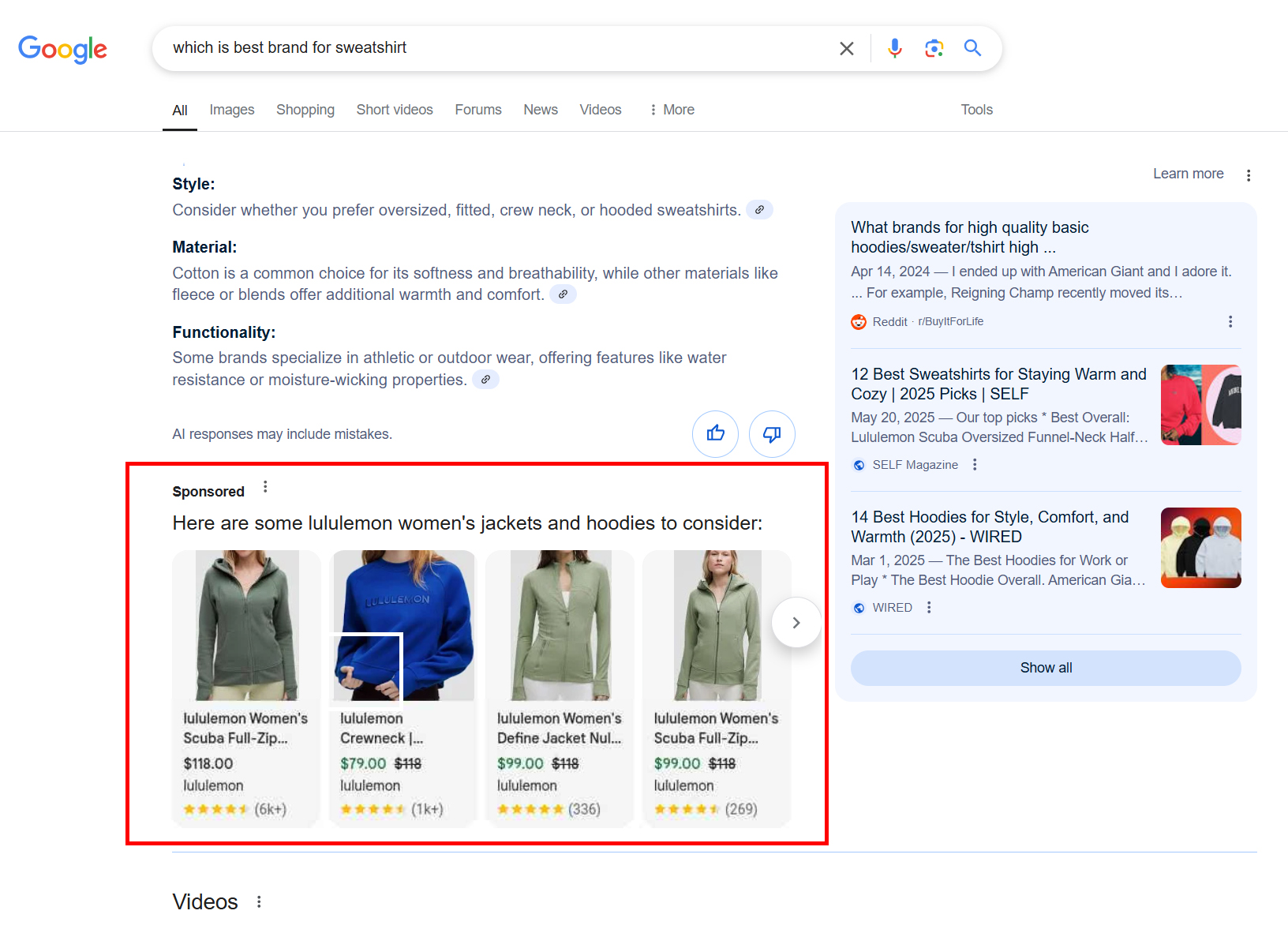 which is the best brand for sweatshirt - aio ads